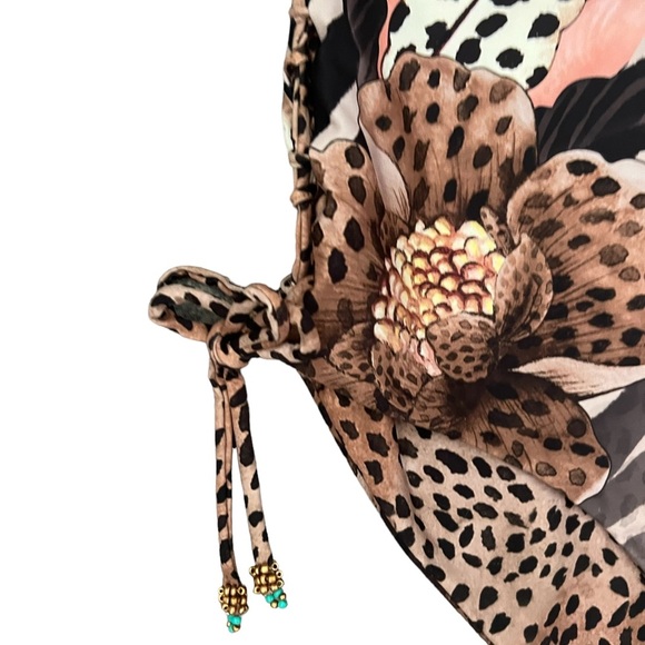 Agua Bendita Reversible Hope Jambo Animal Print High Waist Bikini Bottom Size S - Picture 12 of 16